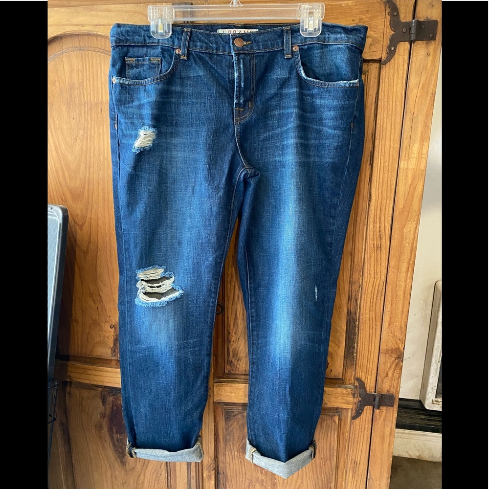J Brand Women's Boyfriend Jeans - Dark Blue